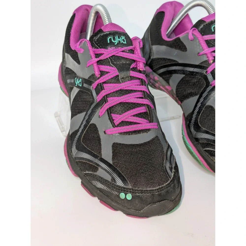 Ryka Influence Women's Size 9M Black Pink Training Fitness Sneakers Shoes